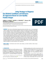 Deep Transfer Learning Strategy To Diagnose Eye-Related Conditions and Diseases An Approach Based On Low-Quality Fundus Images