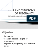 Signs and Symptoms of Pregnancy