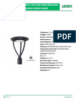 Luminaria Ornamental Led Alba 100W - 80W - 60W Dimerizable 0-10V 3000K - 4000K - 5000K