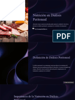 Nutricion en Dialisis Peritoneal