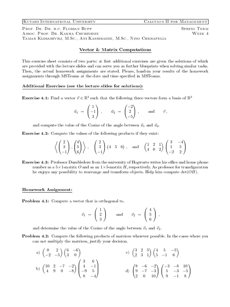 04 Homework | PDF | Input–Output Model | Mathematical Physics