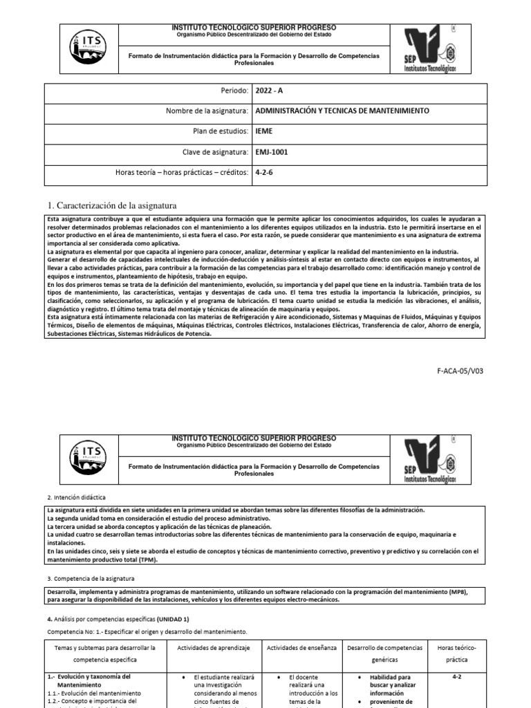 Id ieme administracion y tecnicas de mantenimiento 2022a