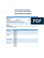 Informe de Apertura de Clubes 2024