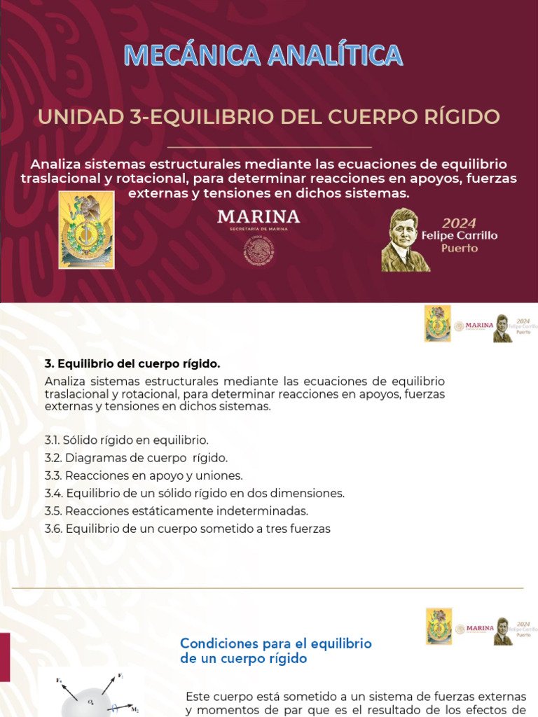 Unidad 3 Equilibrio de Un Cuerpo Rigido | PDF | Fuerza | Fricción