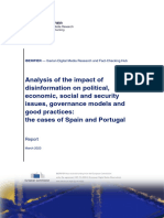 IBERIFIER Report Analysis of The Impact of Disinformation On Political Economic Social and Security Issues