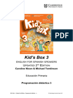 Planificacion Anual Kids Box 3 Español