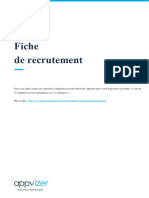 Modele Fiche de Recrutement