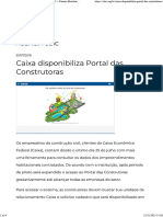 Caixa - Credenciamento de Construtoras