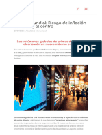 Seguro Mundial - Riesgo de Inflación Al Frente y Al Centro - Informe Operadores de Mercado