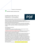 Psiquiatria y Psicoanalisis