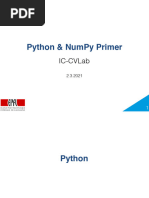 Python Numpy Primer