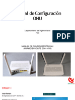 MANUAL DE CONFIGURACIÓN ONU HUAWEI ECHOLIFE EG8145V5 - Ingenieria Cable Vision Peru