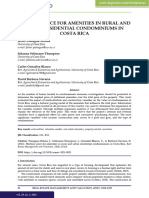 Hedonic Price For Amenities in Rural and Urban Residential Condominiums in Costa Rica