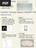 Titration Equipment Checklist | PDF | Titration | Chemistry