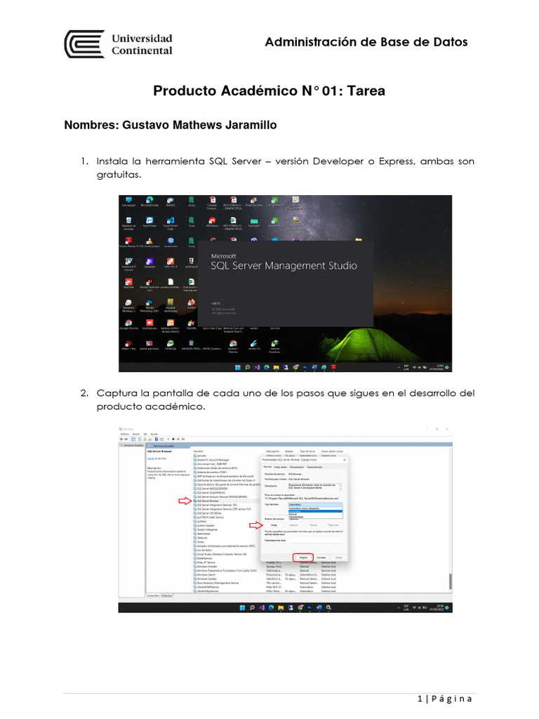 PA1 Gustavo Mathews Jaramillo Administraci N de Base de Datos ...