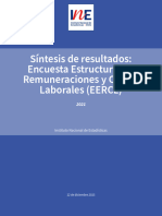 Síntesis de Resultados Encuesta Estructural de Remuneraciones y Costos Laborales 2021