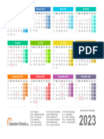 Kalender 2023 Mit Feiertagen v2