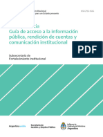 Guia de Acceso A La Informacion Publica Rendicion de Cuentas y Comunicacion Institucional