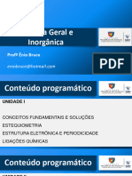 Aula 1 - Apresentação Da Disciplina e Conceitos Fundamentais - Química Geral e Inorgânica