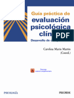 Gui?a Pra?ctica de Evaluacio ́N Psicológica Clínica