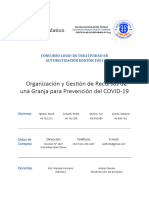 Organizacion y Gestion de Recursos de Una Granja para Prevencion Del COVID 19