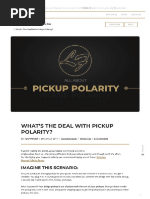 WHAT’S THE DEAL WITH PICKUP POLARITY