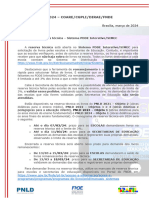 Informe N. 03/2024 - COARE/CGPLI/DIRAE/FNDE: Reserva Técnica - Sistema PDDE Interativo/SIMEC