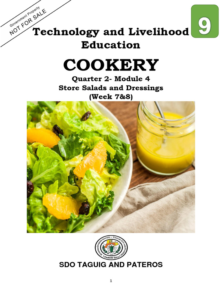 COOKERY | PDF | Salad | Learning