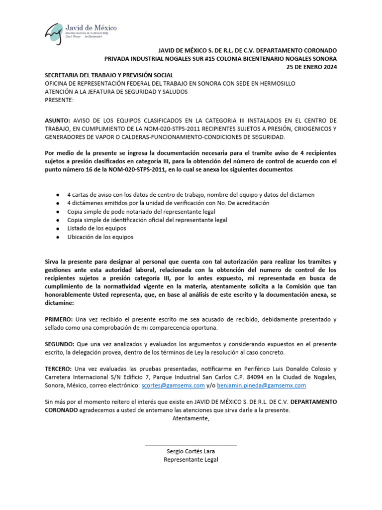 Oficio P Someter RSP | PDF | Gobierno