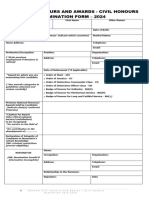 National Honours and Awards Civil Honours Nomination Form and Guidelines 2024