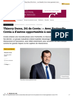 Thierry Derez, DG de Covéa - Avec PartnerRe, Covéa A D'autres Opportunités À Saisir