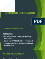 Outdoor Recreation 3RD Quarter SHS