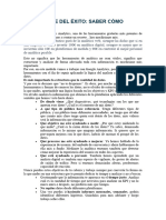 M6. La Clave Del Éxito: Saber Cómo Mejorar