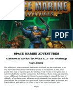 SPACE MARINE ADVENTURES - Additional Advanced Rules - v1.2