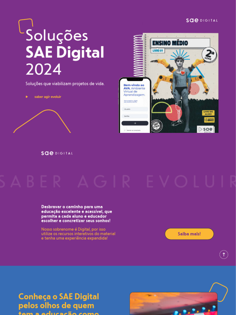 Soluções Inovadoras do SAE Digital 2024 | PDF | Pedagogia | Tecnologia ...