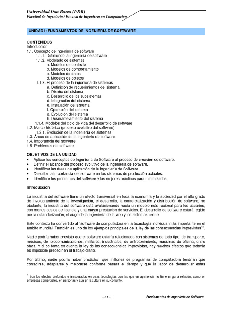 Fundamentos de Ing. de Software | PDF | Software | Ingeniería de software