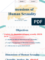 1st Qtr - Health 8 - Dimensions of Human Sexuality