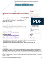 Dificultades para La Elaboración de Artículos de Investigación Científica en Estudiantes de Posgrado en Salud