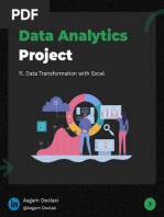 Data Analytics - Excel Data Transformation