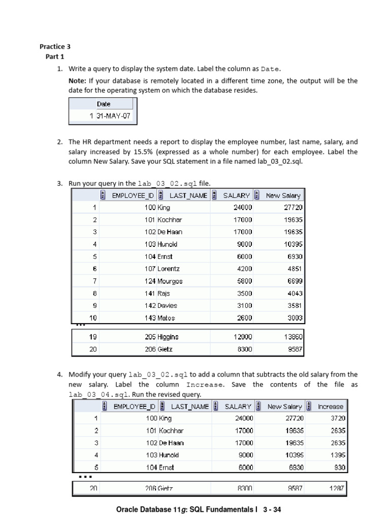 3 - Practice 3 | PDF | Sql | Databases