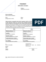 Mandato Simple Formulario Croacia