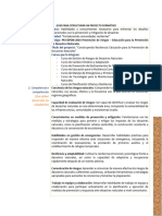 Guía para Estructura de Proyecto Formativo