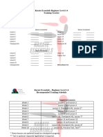 Tracking Training+Schedule