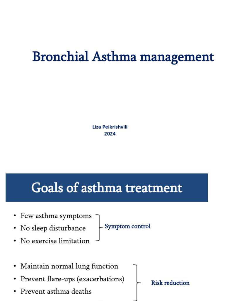 L Bronchial Asthma Management 2024 | PDF | Asthma | Medical Specialties