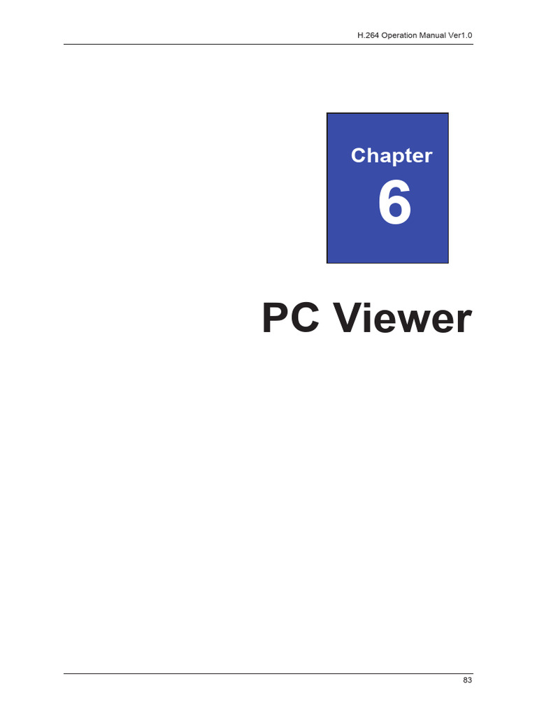 H.264 PC Viewer User Guide | PDF | Digital Video Recorder | Personal ...