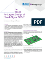 What Are The Basic Guidelines For Layout Design of Mixed Signal Pcbs