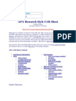 APA Research Style Crib Sheet -Ghid Redactare APA