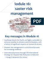 Module 16 Disaster Risk Management