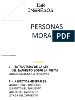ISR Ingresos: Personas Morales