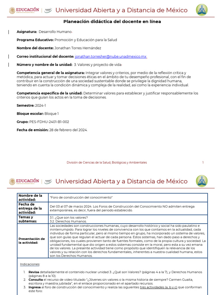 Valores y Derechos Humanos en Salud | PDF | Vida | Toma de decisiones
